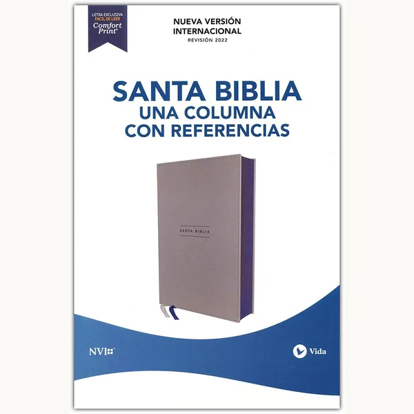 Biblia NVI Texto Revisado 2022 Una Columna Con Referencias Piel