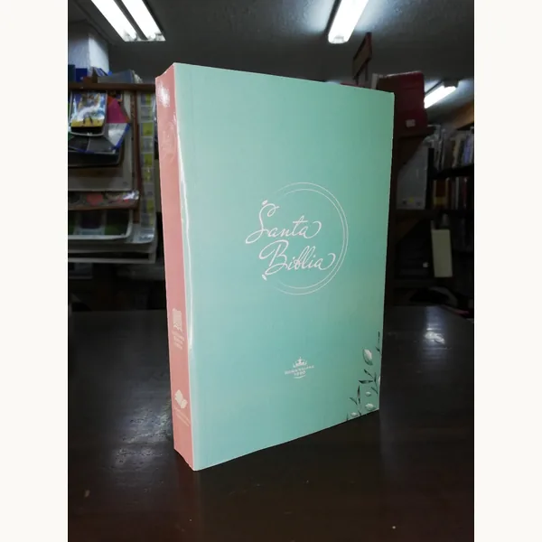 Biblia RVR060e Misionera Nuevo Creyente Azul-Rosada