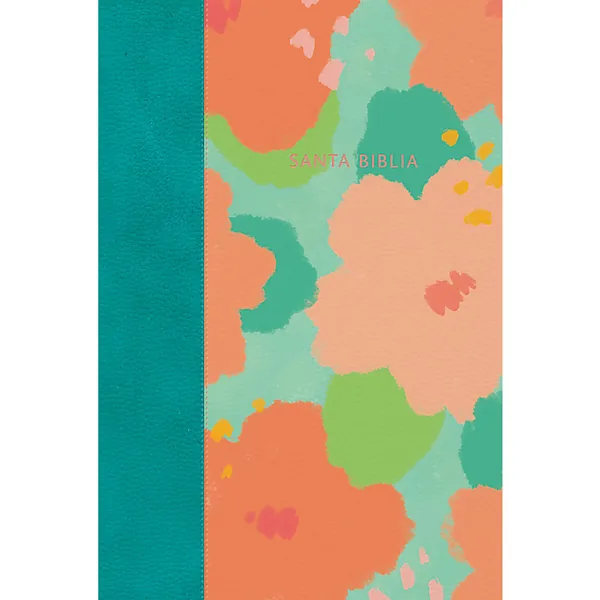 Biblia RVR60 Letra Gigante Floral Simil Piel