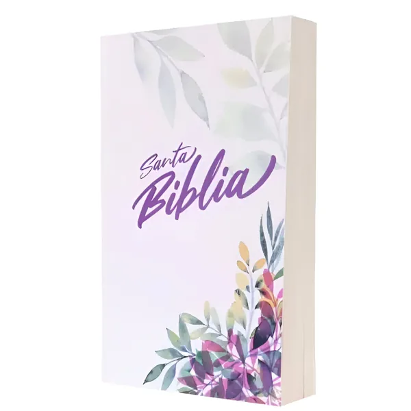 Biblia RVR60 Misionera Flores Blanco