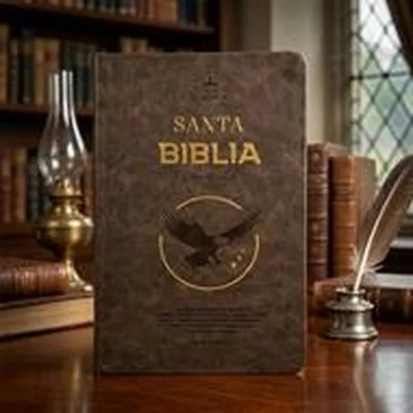 Biblia RVR60 Moka Aguila Canto Dorado Premios Y Regalos — personalizada con tu nombre