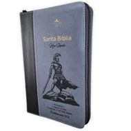 Biblia RVR6068cz · Gris Esforzaos · Cierre C. Dorado (zipper)
