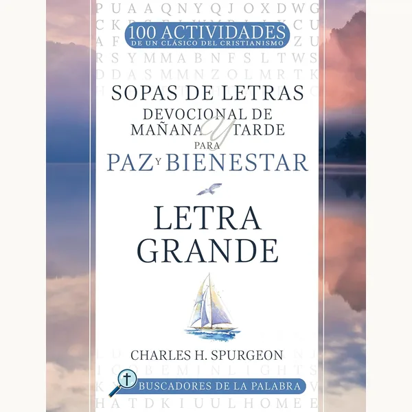 Sopa De Letras Devocional De Mañana Y Tarde Para Paz Y Bienestar Letra Grande
