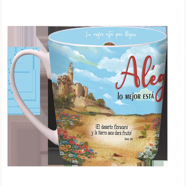 Taza Ovejitas Lo Mejor Esta Por Llegar Interior Azul Claro OVT-17