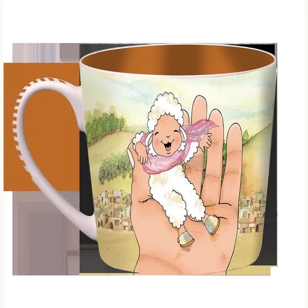 Taza Ovejitas Soy Feliz Porque Dios Me Transformo Interior Cafe OVT-11
