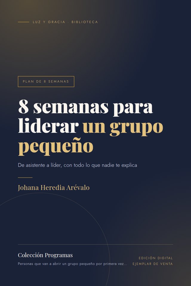 Portada de 8 semanas para liderar un grupo pequeño