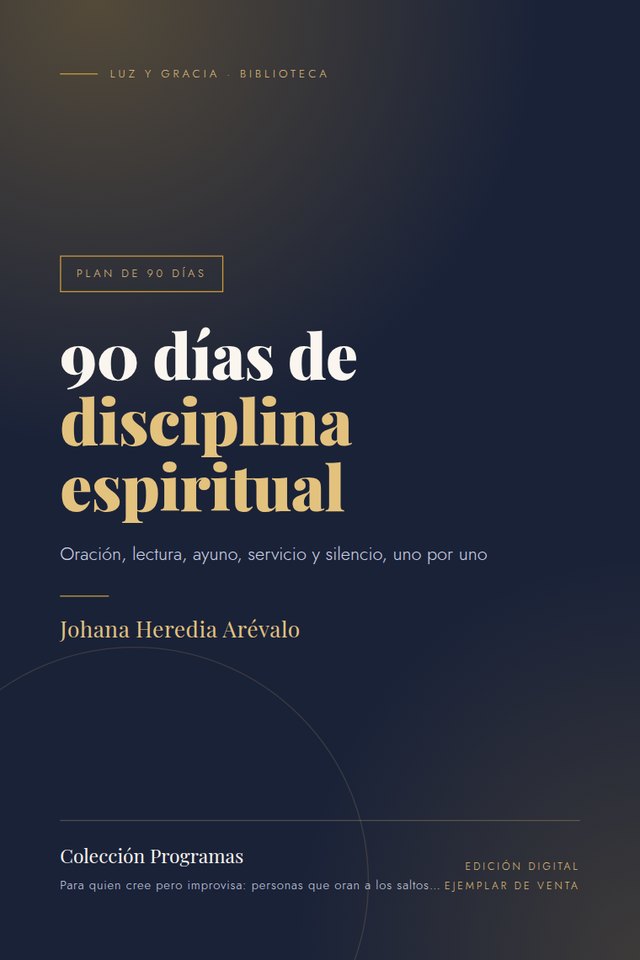 Portada de 90 días de disciplina espiritual