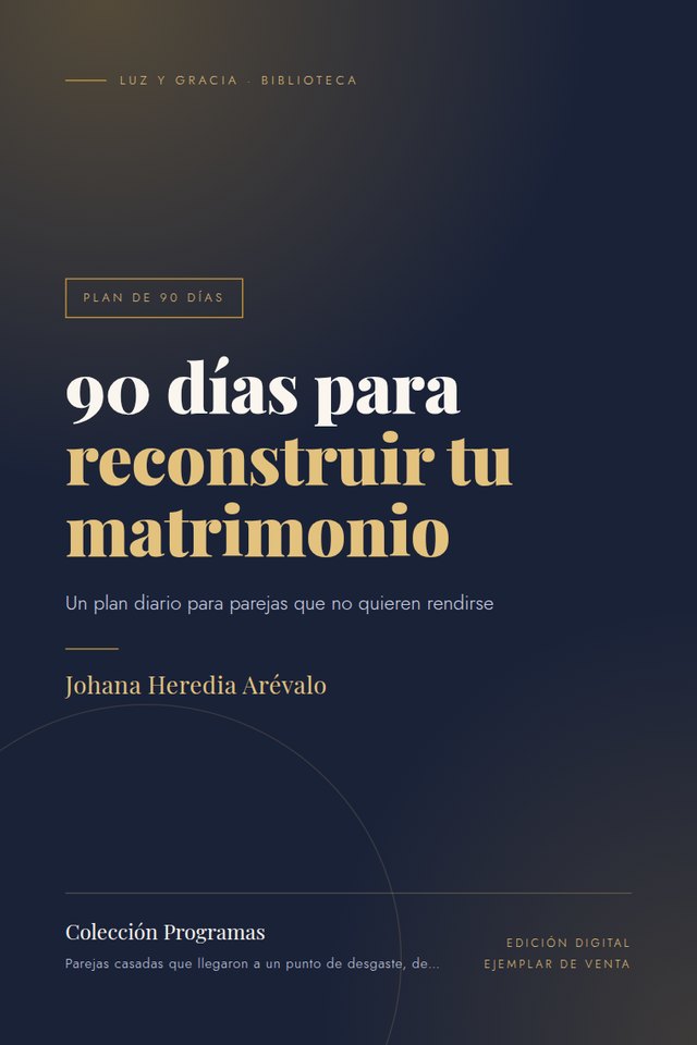 Portada de 90 días para reconstruir tu matrimonio