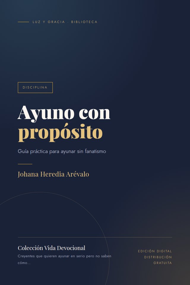 Portada de Ayuno con propósito