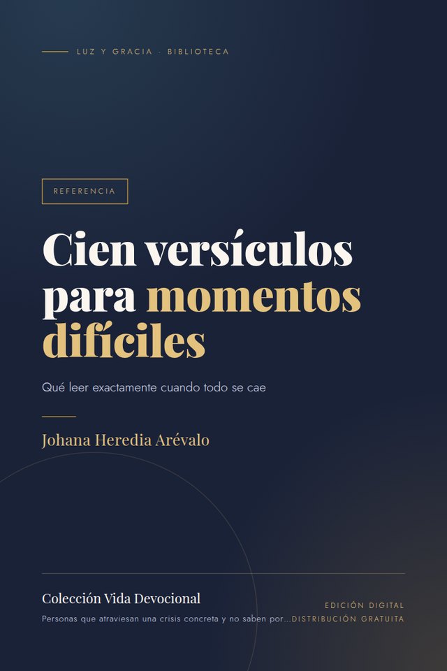 Portada de Cien versículos para momentos difíciles