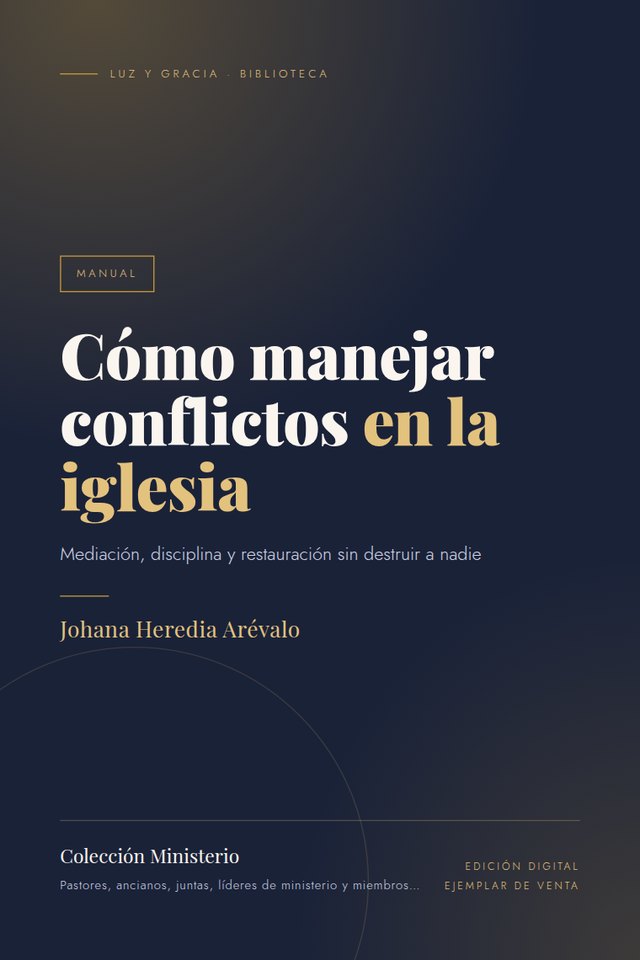 Portada de Cómo manejar conflictos en la iglesia