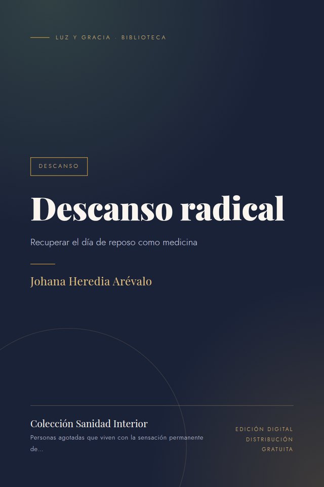 Portada de Descanso radical