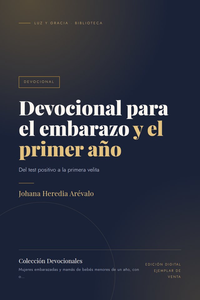 Portada de Devocional para el embarazo y el primer año