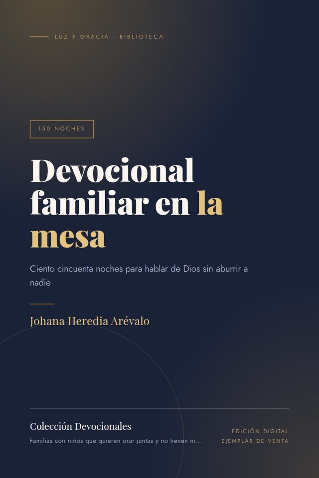 Portada de Devocional familiar en la mesa