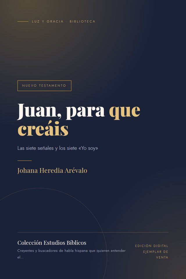 Portada de Juan, para que creáis