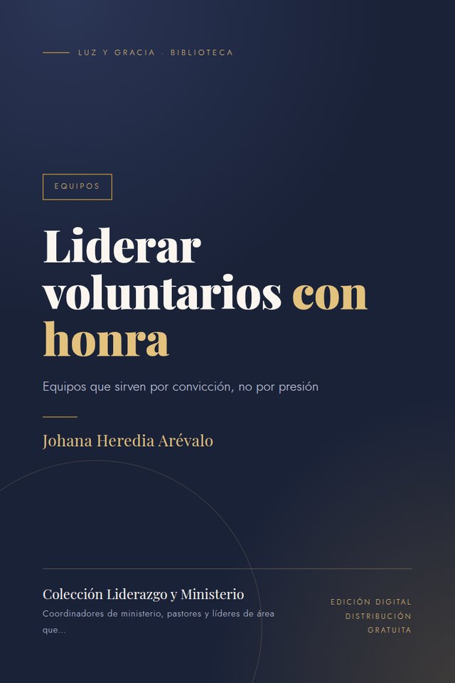 Portada de Liderar voluntarios con honra