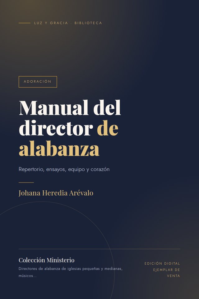 Portada de Manual del director de alabanza