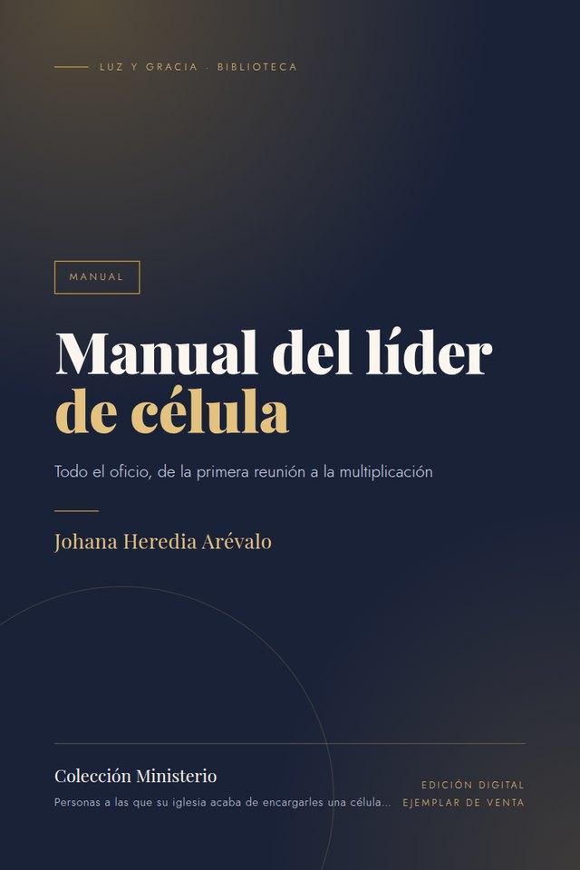 Portada de Manual del líder de célula