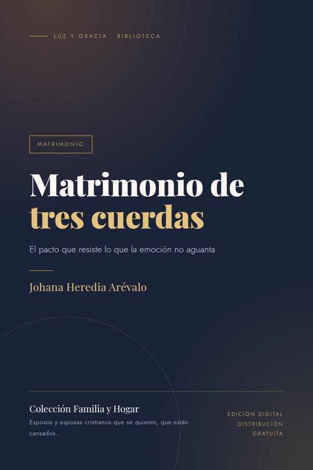 Portada de Matrimonio de tres cuerdas