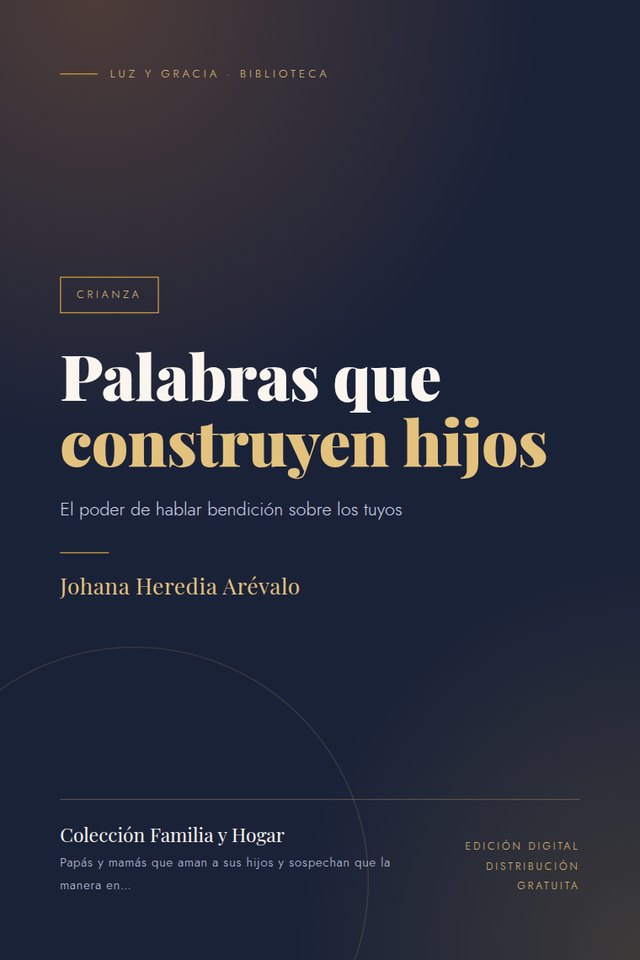 Portada de Palabras que construyen hijos