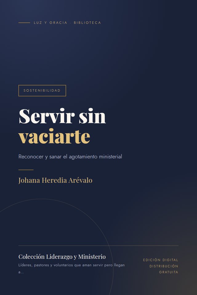 Portada de Servir sin vaciarte