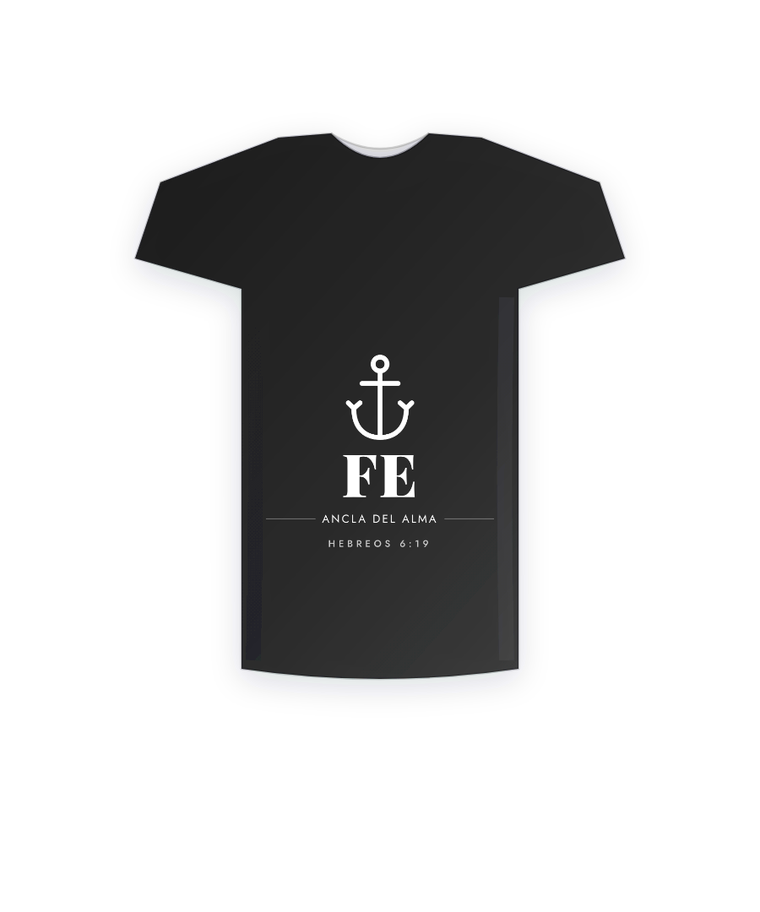 Camiseta cristiana Fe · ancla del alma