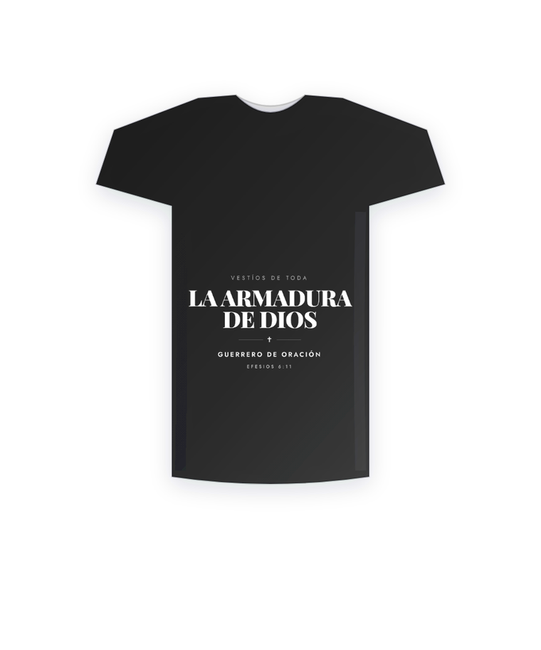 Camiseta cristiana Guerrero de oración