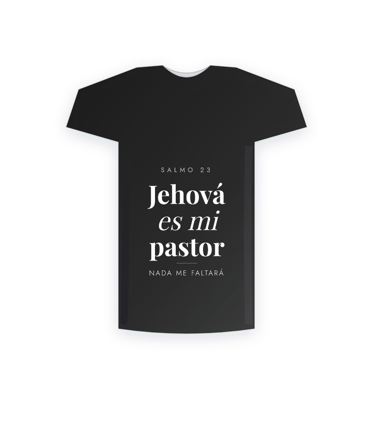 Camiseta cristiana Jehová es mi pastor