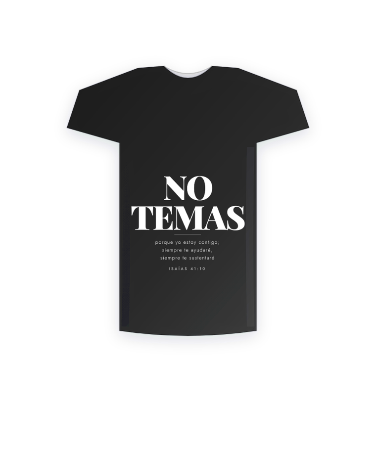 Camiseta cristiana No temas