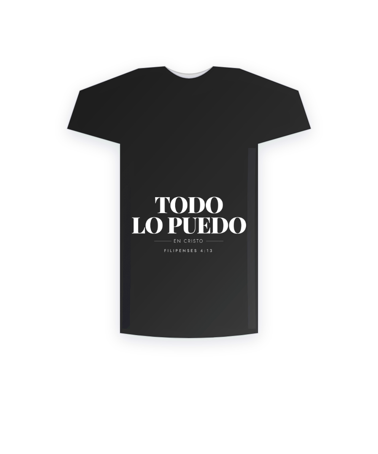 Camiseta cristiana Todo lo puedo